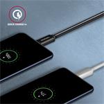 AXAGON BUCM3-CM20AB, SPEED kabel USB-C <-> USB-C, 2m, černý