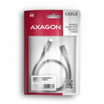 AXAGON BUCM32-CF10AB predlžovací kábel USB-C (M) <-> USB-C (F), 1m, USB 20Gbps, PD 240W, ALU, opletenie