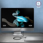AXAGON BUCM4X-CM10AB NewGEN+ kabel USB-C <-> USB-C, 1m, USB4 Gen 3×2, PD 240W 5A, 8K HD, ALU, oplet