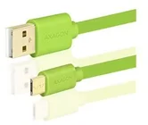 AXAGON BUMM-AM05QG, HQ kabel Micro USB - USB A, zelený, 0.5m