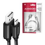 AXAGON BUMM-AM10AB, HQ kábel Micro USB <-> USB-A, 1 m
