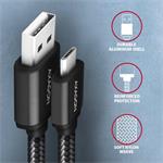 AXAGON BUMM-AM10AB, HQ kabel Micro USB <-> USB-A, 1m
