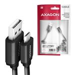 AXAGON BUMM-AM10TB, kábel TWISTER microUSB <-> USB-A, 0,6 m