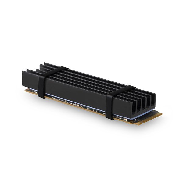 AXAGON CLR-M2L10, hliníkový chladič pre M.2 2280 SSD, 10 mm