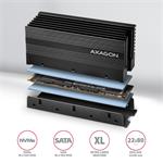AXAGON CLR-M2XL, hliníkový chladič pro oboustranný M.2 SSD disk