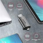 AXAGON CRE-SAC, externá čítačka USB-C + USB-A