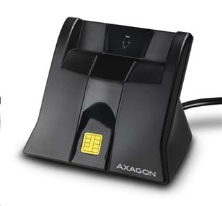 AXAGON CRE-SM4, USB externí StandReader čtečka Smart card