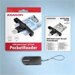 AXAGON CRE-SMP1A, USB-A PocketReader Čítačka čipových kariet (eObčanka)