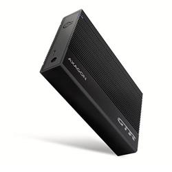 AXAGON EE35-GTR, USB-C 5Gb/s - SATA 6G 3,5" RIBBED box, čierny