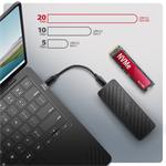 AXAGON EEM2-20G, USB-C 20 Gb/s - M.2 NVMe SSD kovový ARMORED box