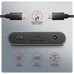 AXAGON EEM2-20GD, externý box USB-C 20 Gb/s pre dva disky M.2 NVMe SSD s funkciou klonovania