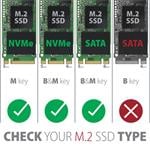 AXAGON EEM2-SB2, USB-C 3.2 Gen 2 - M.2 NVMe a SATA SSD RAW box, čierna