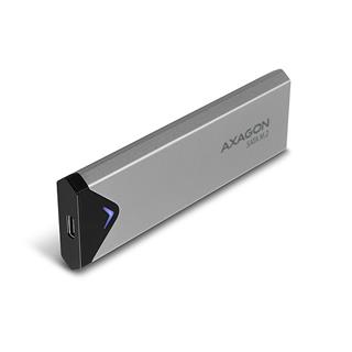 AXAGON EEM2-U3C M.2 SATA box, stříbrný