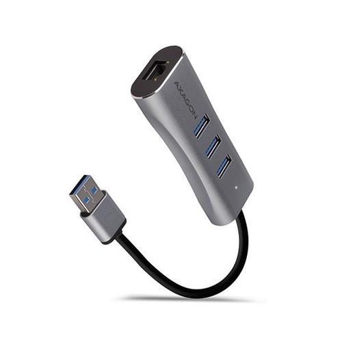 AXAGON HMA-GL3AP, USB 3.2 Gen 1 hub, porty 3x USB-A + Gigabit Ethernet
