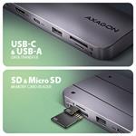AXAGON HMC-6GM2, rozbočovač USB-C 10Gbps GEN2COMBO 6v1