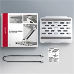 AXAGON HMC-STND, stojan pro 10"-17" notebooky, USB 5Gbps hub, 3x USB-A, HDMI 4k/60Hz, RJ-45, PD 100W, kabel USB-C 60cm