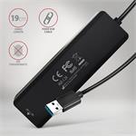 AXAGON HUE-C2A, 4× USB 5Gbps TRAVEL hub, 2× USB-A + 2× USB-C, USB-C napájení, kabel USB-A 19cm