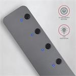AXAGON HUE-MSA, 4x USB 3.2 Gén 1 SWITCH húb, kovový