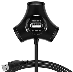 AXAGON HUE-X3 USB Trinity Hub 4port čierny HUE-X3B