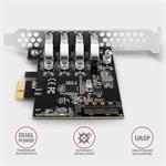 AXAGON PCEU-43RS, PCIe řadič, 4x USB 3.2 Gen 1 port, 5 Gbps