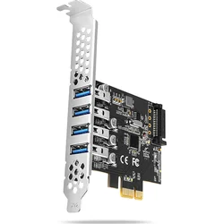 AXAGON PCEU-43RS, PCIe řadič, 4x USB 3.2 Gen 1 port, 5 Gbps