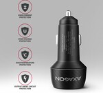 AXAGON PWC-PQ48 nabíjačka do auta 48 W, USB-A + USB-C, PD3.0/PPS/QC4+/SFC/Apple