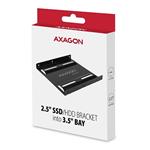 AXAGON RHD-125B, kovový rám pre 1x 2,5" HDD/SSD v 3,5" pozícii, čierny