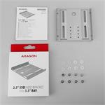 AXAGON RHD-125S, kovový rám pre 1x 2,5" HDD/SSD v 3,5" pozícii, sivý