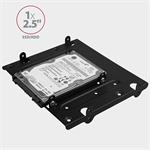 AXAGON RHD-435, kovový rámik 4x 2.5" alebo 2x 2.5" HDD/SSD a 1x 3.5" HDD do 5.25" pozícia