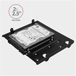 AXAGON RHD-435, kovový rámik 4x 2.5" alebo 2x 2.5" HDD/SSD a 1x 3.5" HDD do 5.25" pozícia