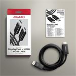 AXAGON RVD-HI20C2, DisplayPort -> HDMI 2.0b redukce / kabel 1.8m, 4K/60Hz