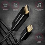 AXAGON RVDM-HI14C2, miniDisplayPort -> redukcia HDMI 1.4 / kábel 1,8 m