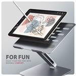 AXAGON STND-LQ, hliníkový stojan HQ pre notebooky 10"-17,3", nastaviteľná výška a uhol, sivý