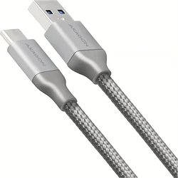 AXAGON USB-C <> USB-A 3.2 Gen 1 kabel 2m, šedý BUCM3-AM20G - Tablety - příslušenství