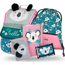 BAAGL 5 SET Zippy Baby Koala: aktovka, penál, sáček, peněženka, desky