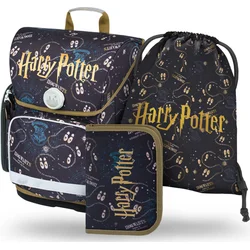 BAAGL SET 3 Ergo Harry Potter Pobertův plánek: aktovka, penál, sáček
