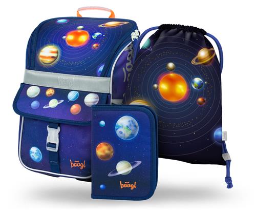 BAAGL SET 3 Zippy Planets: aktovka, peračník, taška