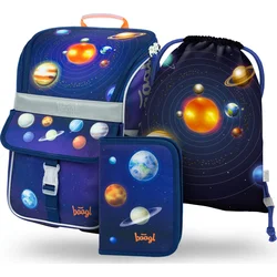 BAAGL SET 3 Zippy Planets: aktovka, peračník, taška