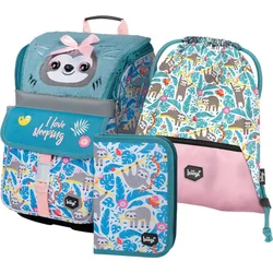 BAAGL SET 3 Zippy Sloth: aktovka, peračník, taška