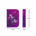 BAAGL Školní penál klasik dvě chlopně Unicorn Universe