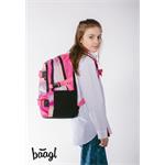BAAGL Školský batoh Skate Pink Stripes