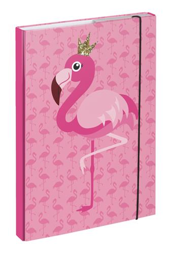 BAAGL Zakladače na školské zošity A4 Flamingo