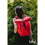 BAAGL Zavinovací batoh TERIBEAR červený