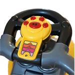 Baby Mix Dětské odrážedlo s vodící tyčí 3v1 Mega Car růžové