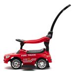 Baby Mix Dětské odrážedlo se zvukem a vodící tyčí HASIČI červené