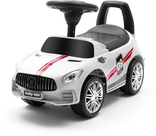 Baby Mix Dětské odrážedlo se zvukem RACER bílé