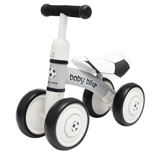 Baby Mix Detský bicykel čierny biely futbal