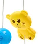 Baby Mix Kolotoč nad postieľkou so svetelným projektorom sivej farby