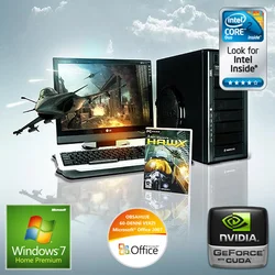 BARBONE W REBEL HAWX Intel C2D E8400/2GB/500GB/GTS250/DVDRW/Windows 7 Home Premium