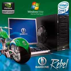 BARBONE W REBEL II - Intel C2D E8400/2GB/250GB/9800GT/DVDRW/VHP